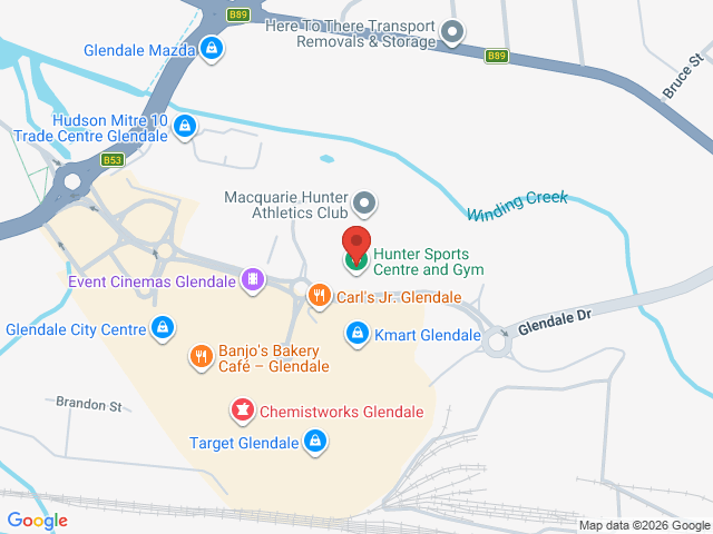 Map showing event location