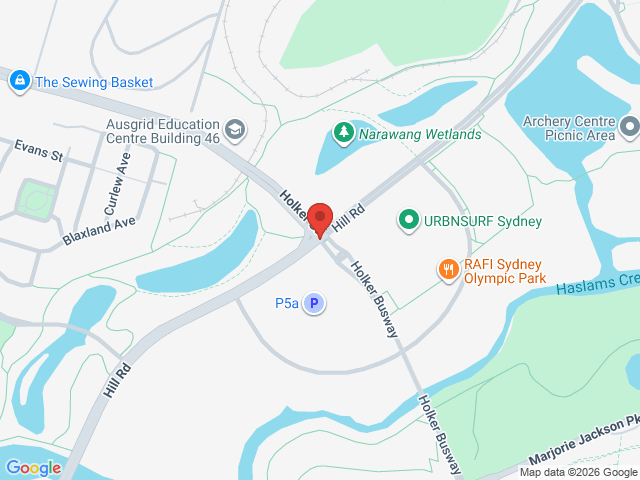 Map showing event location