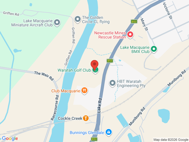 Map showing event location