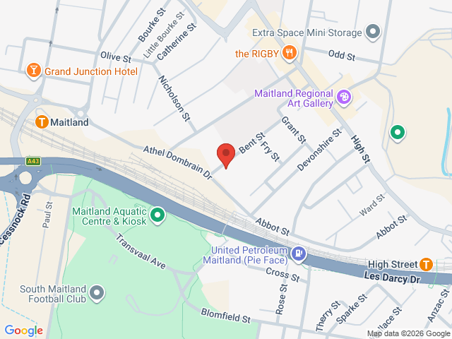 Map showing event location
