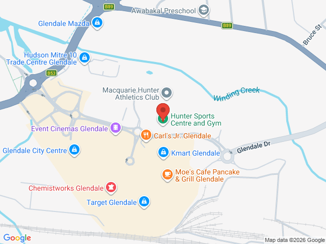 Map showing event location